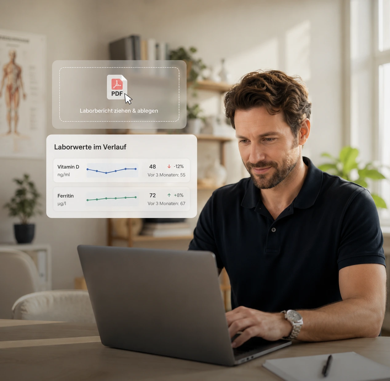 Automatisierter Laborimport mit erkannten Werten
